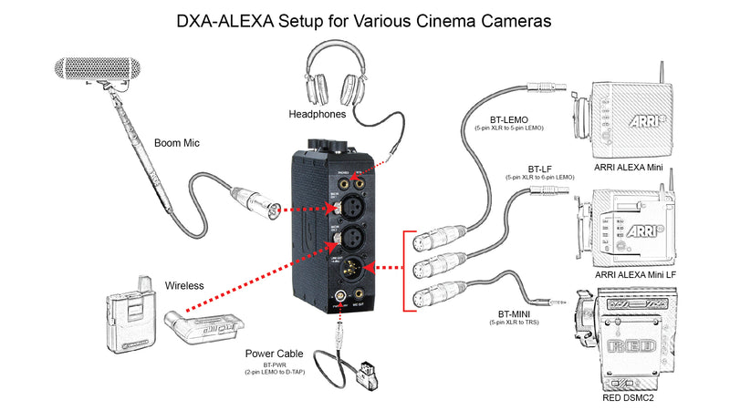 Beachtek DXA-ALEXA - Integrates Perfectly with the Camera