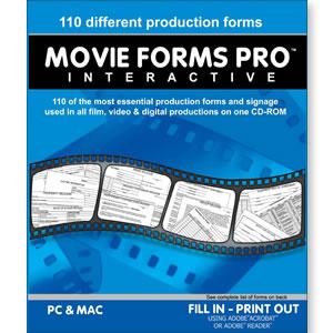 Movie Forms Pro Interactive Software (Academic) - STUDENTFILMMAKERS.COM STORE