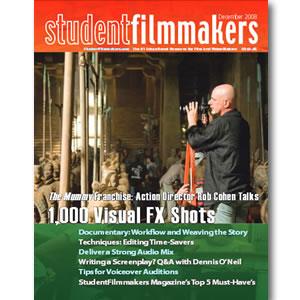 Back Issue | Digital Edition: StudentFilmmakers Magazine, December 2008 - STUDENTFILMMAKERS.COM STORE